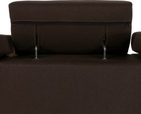 Ülőgarnitúra, szövet csoki, SEGORIA LUX