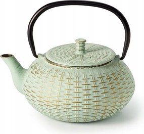 Öntöttvas vízforraló "Fuzhou" 0,8 l mint-green/golden