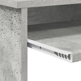 Szürke számítógépasztal Beton szürke