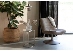 Bézs bársony fotel Bubba – Zuiver