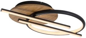 RÁBALUX 71404 ARASH Modern LED Mennyezeti Lámpa Fekete IP20