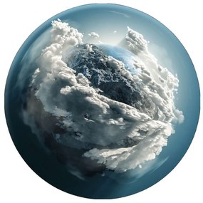 Üveg kép ø 70 cm Clouds – Styler