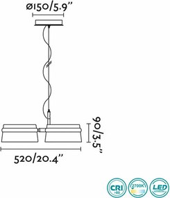 Függeszték Fa LOOP FARO 29397