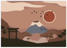 Üveg kép - Japán N⁰1 (70x50 cm)