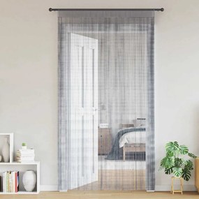 2 db világosszürke zsinórfüggöny 100 x 250 cm