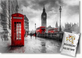 Fotótapéta Flizelina Város London Big Ben Busz Telefon 100x75 ragasztó