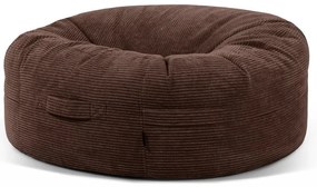 Sötétbarna kordbársony babzsákfotel Roll 135 – SLOWDOWN