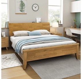 Franciaágy 160 cm Novedades (természetes) (ágyráccsal). 1116426