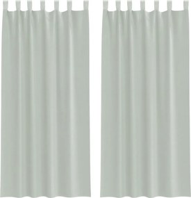 vidaXL 2 db világosszürke fátyolfüggönyök hurokkal 140x225 cm