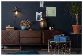 Tárolóasztal márvány lappal, ⌀ 51 cm - Dutchbone