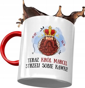 Piros bögre Marcel Kollégáknak Ajándék Nyomtatott Fotóval