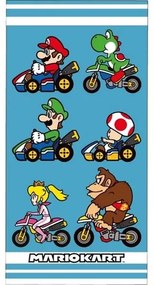 Super Mario Kart gyerek törölköző, 70 x 140 cm