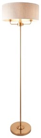 Endon 110724 - Állólámpa HIGHCLERE 1xE14/40W/230V bézs/réz