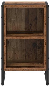 vidaXL Éjjeli asztal Öreg fa 39.5 x 30 x 50 cm Faanyag