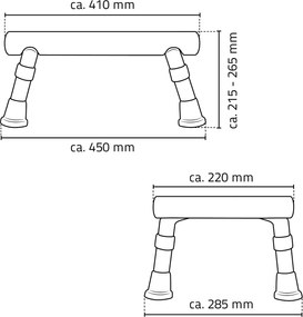 Ridder Ridder, fürdőszobai szék, fehér, A0102601