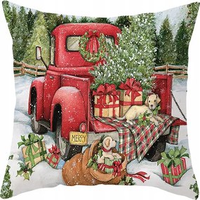Karácsonyi párnahuzat Autós ajándékok Karácsonyfa 45x45