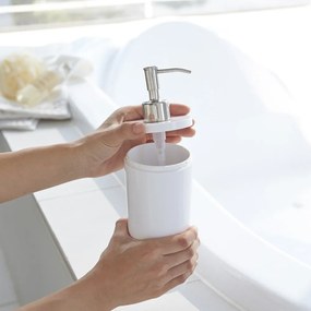 Fehér műanyag szappanadagoló 500 ml Round – YAMAZAKI