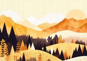 Poszter 66,5x46,5cm Arany Nyugat virágzásban