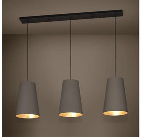 Eglo 390196 - Csillár zsinóron PETROSA 3xE27/40W/230V barna