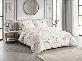 Pamut ágynemű PETALUNE POLY krémszínű Ágyneműhuzat mérete: 2 db 70 x 90 cm | 200 x 220 cm