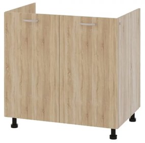 Elba alsó-felső konyhaszekrény szett 80 cm Sonoma színben N