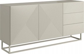 Asha komód 167 cm kétajtós fiókos - kasmír / kasmír lábazat