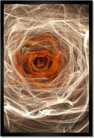 Poszterek keretben 40x60 Fraktál rózsa