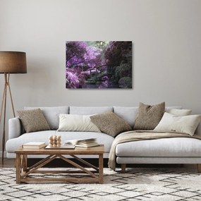 Kép - Misztikus kert (üvegen) (70x50 cm)