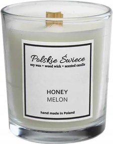Szójagyertya fa kanóccal Honey Dinnye