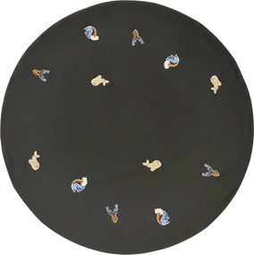 Kerek pamut szőnyeg Broste Copenhagen zöld karácsonyfa alá 120 cm