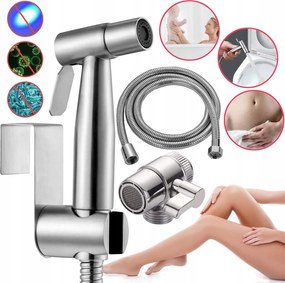 Falra Szerelhető Bidé Csaptelep Szett, Tömlővel És Akasztóval