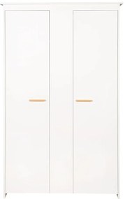 Fehér gyerek ruhásszekrény 119x190x52 cm Anton – Roba