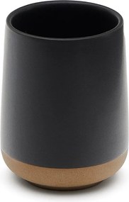 Sötétszürke kerámia fogkefetartó pohár Silma – Kave Home