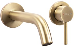 Falra szerelhető csaptelep Rea OWEN Gold Brush + BOX