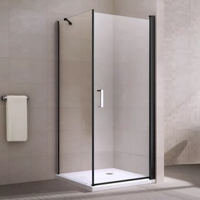 Rubio || Black zuhanykabin 100x100, 195cm, 6mm, NANO