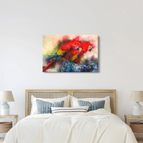 Vörös ara papagájok képe (90x60 cm)