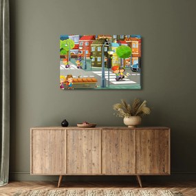 Kép - gyermek város (90x60 cm)