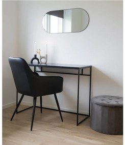 Jersey tükör acél, fekete, 35x80 cm