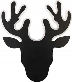 Led fali lámpa modern fekete szarvas hálószoba Abigali