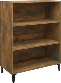 vidaXL füstös tölgy színű szerelt fa tálalószekrény 69,5x32,5x90 cm
