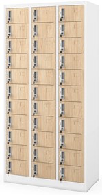 Rekeszes szekrény OLIVER, 900 x 1850 x 450 mm, Eco Design: fehér/sonoma tölgy