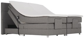Elektromos állítható ágy, boxspring, szürke, 160x200, MURKO NEW