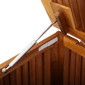 tömör akácfa kerti tárolóláda 200 x 80 x 75 cm