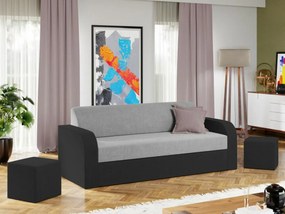 Mini szürke-szürke-antracit kanapé