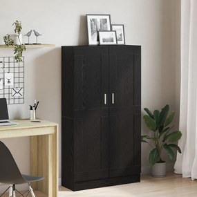Könyvespolcok 2 db Fekete Tölgy 165x30,5x150 cm MƱgyanta
