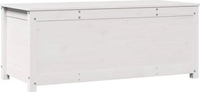 vidaXL fehér tömör fenyőfa tárolóláda 110x50x45,5 cm
