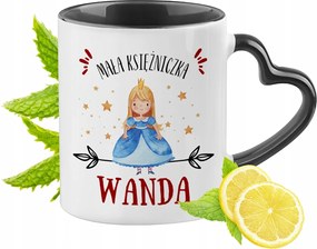 Fekete Bögre Szív Alakú Füllel Vandának Ideális Ajándék