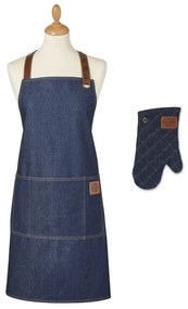 Kötény és edényfogó szett 2 db-os Oxford Denim – Cooksmart ®