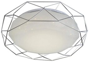 LED Mennyezeti lámpa SVEN LED/24W/230V á. 43 cm fényes króm