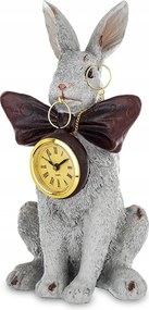 Nyuszi Figura Óra És Légy 25 Szürke Barna Húsvéti Masni